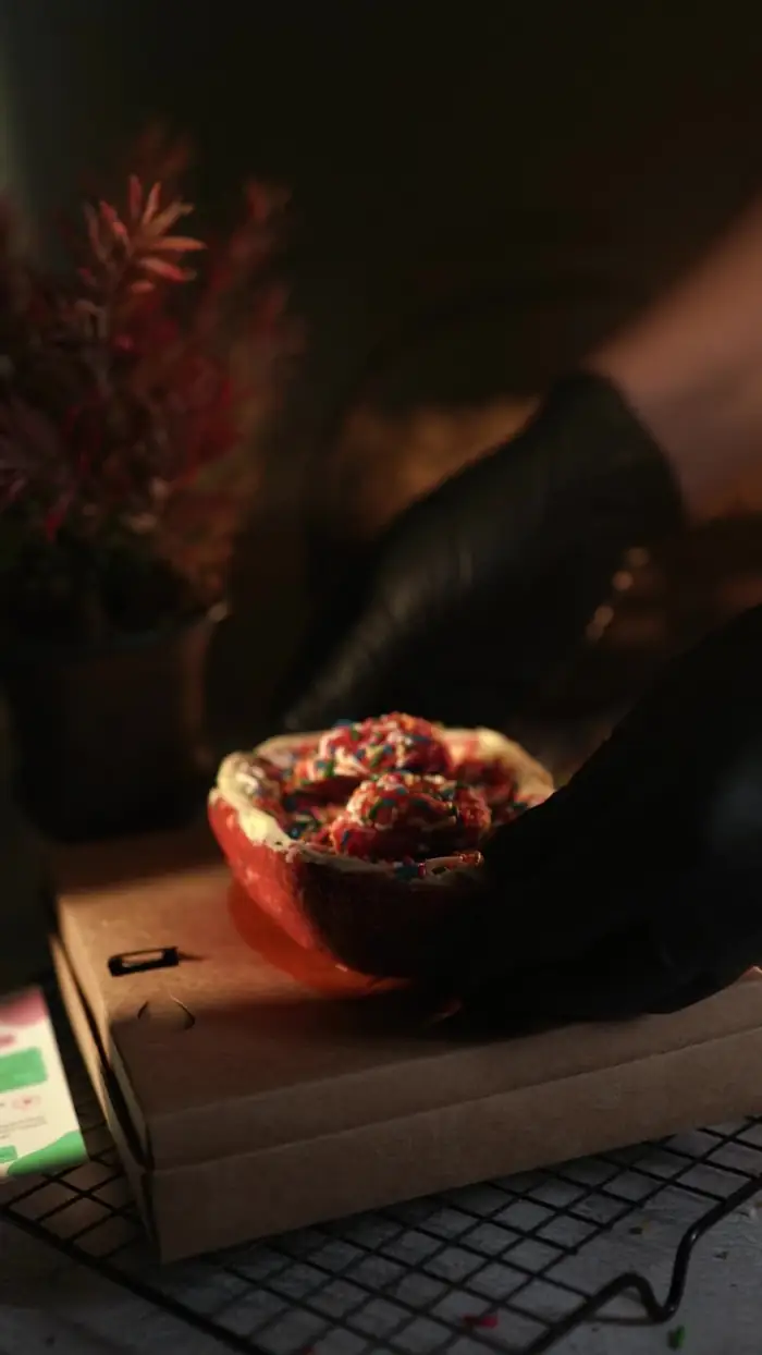 Frame de vídeo de Gastronomia produzido pela Cara do Vídeo